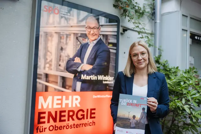 SPÖ OÖ-Landesgeschäftsführerin Nicole Trudenberger stellte die neue Kampagne vor. | Foto: MecGreenie