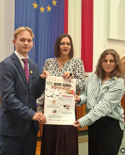 Sophie Szklenar (rechts) war für das ZBG Oberwart bei der Veranstaltung mit dabei. | Foto: ZBG Oberwart