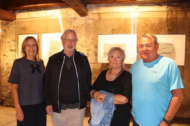 Marlies und Karl Gitterle mit Carla und Josef Agerer.  | Foto: Elisabeth Zangerl