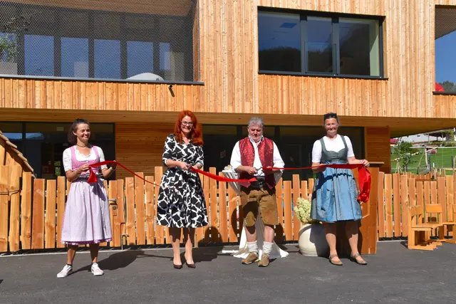 Offizielle Eröffnung der neuen Kinderkrippe und des Kindergartens in Schwendt am 19. September. | Foto: MeinBezirk/Johanna Bamberger