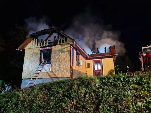 Der Brand. | Foto: Stadtfeuerwehr Bleiburg