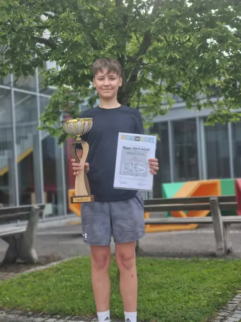 Florian Vierlinger darf sich Bundessieger nennen. | Foto: PTS Neufelden