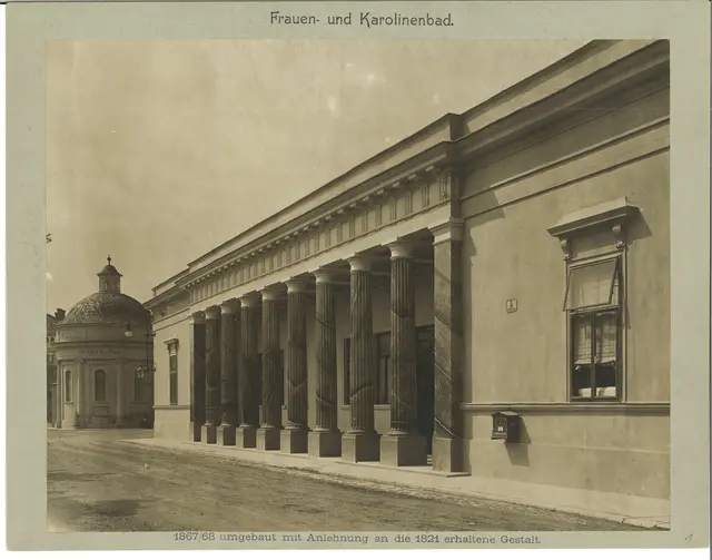 Frauen- und Karolinenbad, ca. 1900 | Foto: Stadtarchiv Baden