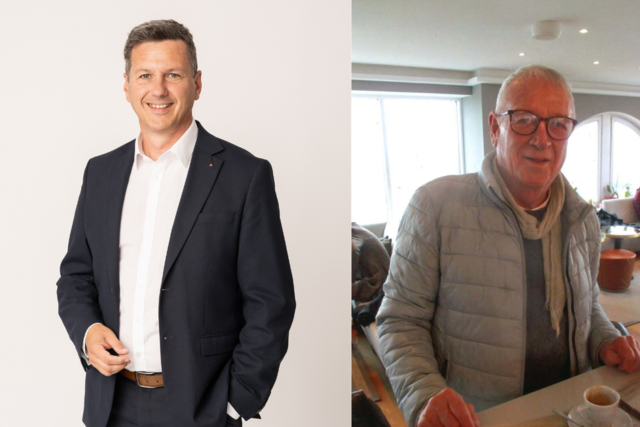 Das sind die zwei Kandidaten für den Landesparteivorsitz: LR Daniel Fellner und das einfach Parteimitglied Wolfgang Rami. | Foto: Fotomontag: GernotGleiss/Privat/MeinBezirk.at