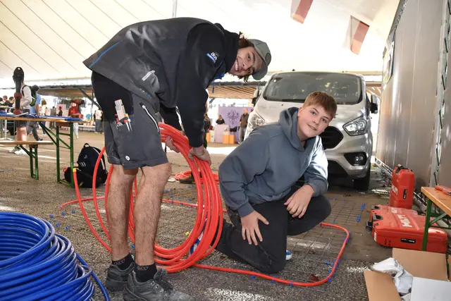 Jakob Gauglhofer (MS Matrei) bekam Hilfe von Tobias Wanker. | Foto: Kainz