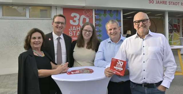 Sponsorin Christine Sitter, Michael Maier, Anna Wegscheider, Martin Wandling, Wolfgang Daborer