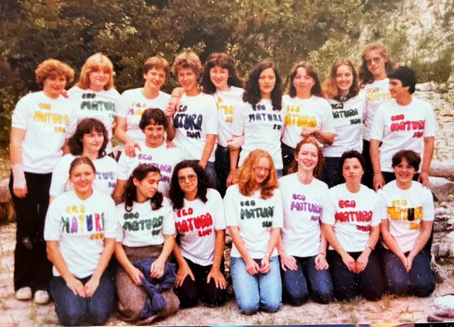 Memories - Maturafeier Juni 1980 (unterhalb Burg Rauhenstein) | Foto: © Privatarchiv Irmgard Bankl