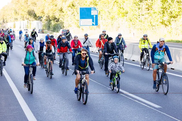Ein besonderes Highlight des Mobilitätsfestes am 22. September ist die Tour de Graz, die auf einem kleinen Stück auch über die (autofreie) Autobahn führt. | Foto: Harry Schiffer