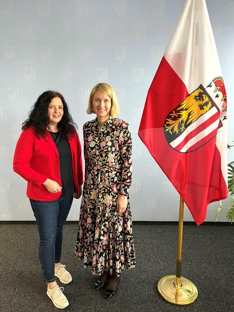 Cornelia Pöttinger (li.) Christine Haberlander. | Foto: ÖAAB Bezirk Kirchdorf