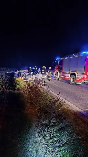 Der Fahrer verlor die Kontrolle über seinen Pkw und kam im Straßengraben zum Stehen. | Foto: Feuerwehr Statzendorf