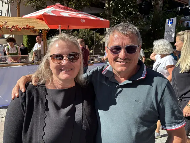 Nicole und Andi ließen sich den Almabtrieb nicht entgehen. | Foto: Voithofer