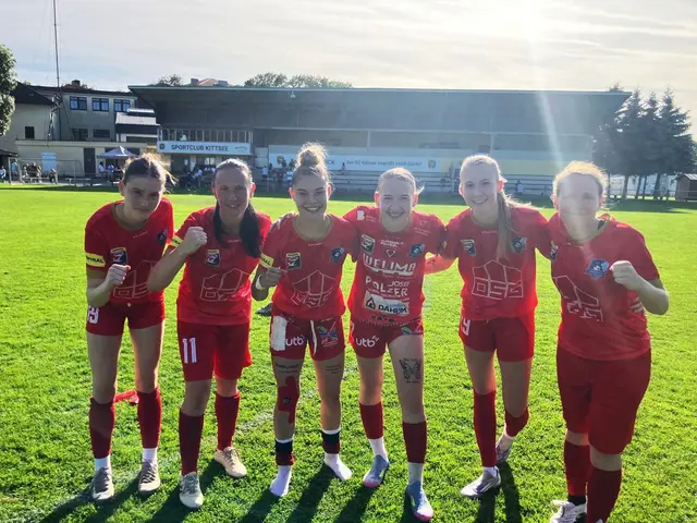 Die Torschützinnen beim 1:7-Kantersieg: Leonie Zach, Jasmin Pelzmann, Rojda Antlitzhofer, Sophia Losonczy, Emily Wolf und Isabella Gold | Foto: FC Südburgenland