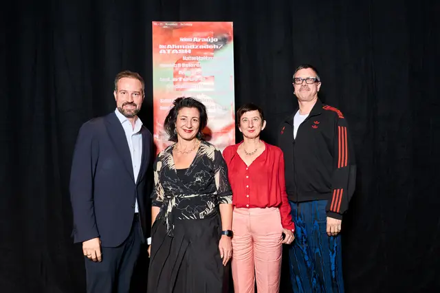 Die Choreographic Platform Austria, ein Tanz-Festival im Zweijahresrhythmus, macht diesen November in Salzburg Station. Im Bild: Landeshauptfrau-Stellvertreter Stefan Schnöll, Veronica Kaup-Hasler (Stadträtin für Kultur und Wissenschaft, Stadt Wien), Angela Glechner (Intendantin SZENE Salzburg) und Eike Wittrock (CPA Jury) | Foto: Raphael Mittendorfer