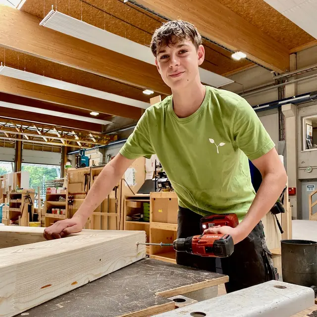Die Arbeit als Zimmerer ist abwechslungsreich. | Foto: O.K. Energie Haus