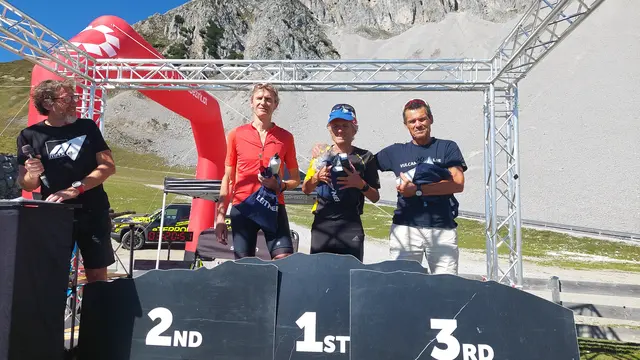 Kraft Olf, ( Ger) Peter Flunger, Michael Plattner ( beide AuT) v.l.