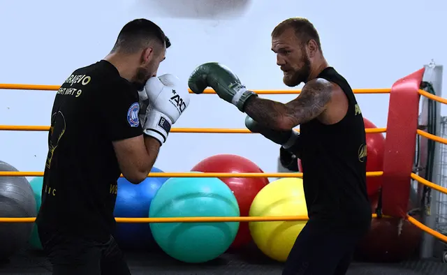Training und Sparring - Edin Avdic (li.) und Luka Plantic (re.): | Foto: Schwaighofer