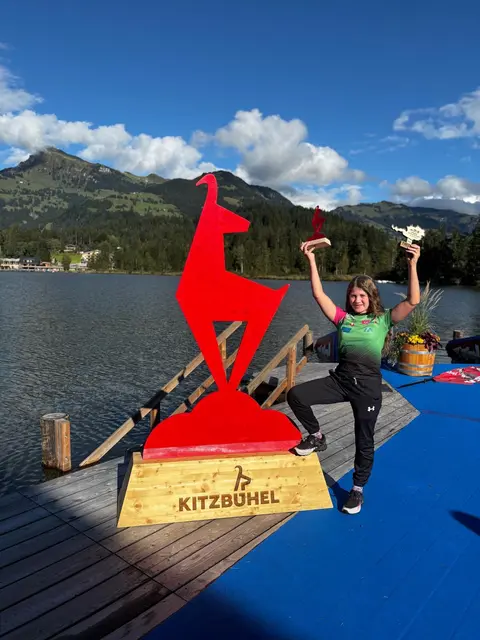 Luisa Jetzinger bei der Siegerehrung. | Foto: Christina Jetzinger