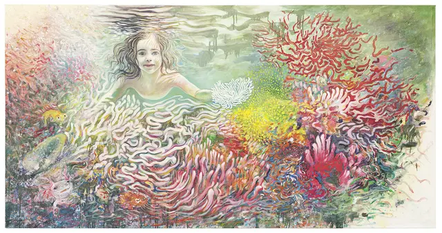 Undine 2024, Öl und Acryl auf Leinwand, 130 x 250 cm | Foto: Günter König