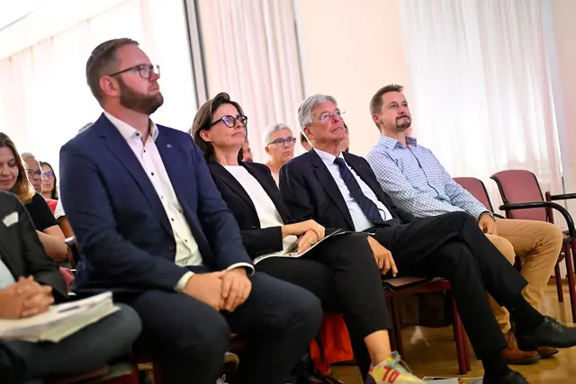 LH Peter Kaiser Brigitte Winkler-Komar Marc Germeshausen. | Foto: LPD Kärnten/Bauer