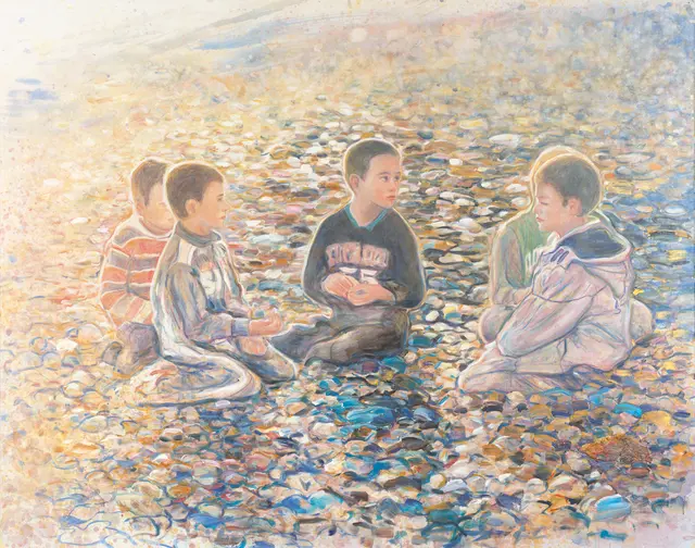 Bande 2012, Öl auf Leinwand, 150 x 190 cm | Foto: Günter König