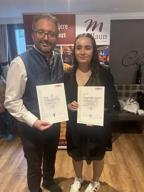 Lehre mit Matura: Daniela Lenz freut sich über den gelungenen Abschluss ihrer Ausbildung. | Foto: Hotel Mallaun