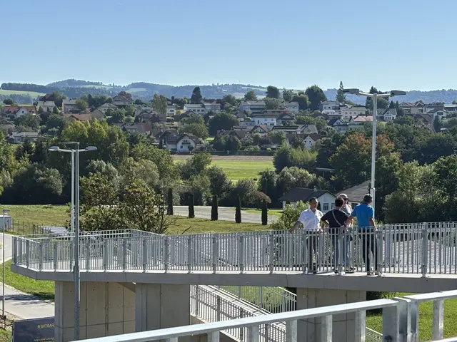 Von der Brücke aus hat man eine Traumhafte Aussicht auf die Stadt. | Foto: MeinBezirk/ Reinhard Posch