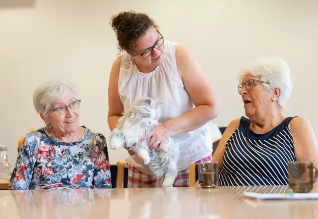 "Katze" Susi hilft bei den Trainings. | Foto: MAS Alzheimerhilfe