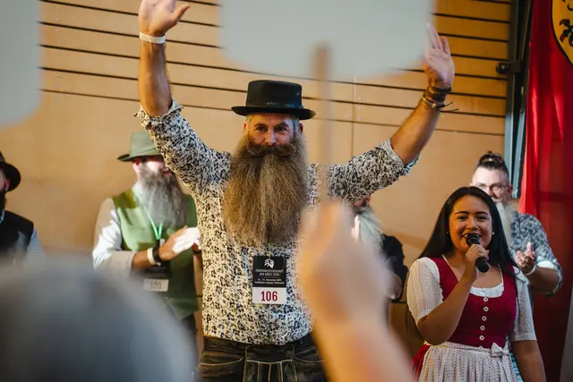 Justin Rasser siegte "Vollbart - gestylter Oberlippenbart" | Foto: Michael Geißler