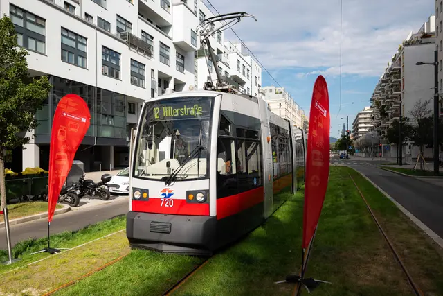 Mit der neuen Linie 12 ist das Straßenbahnnetz in der Brigittenau dichter denn je. | Foto: Wiener Linien/Simon Wöhrer
