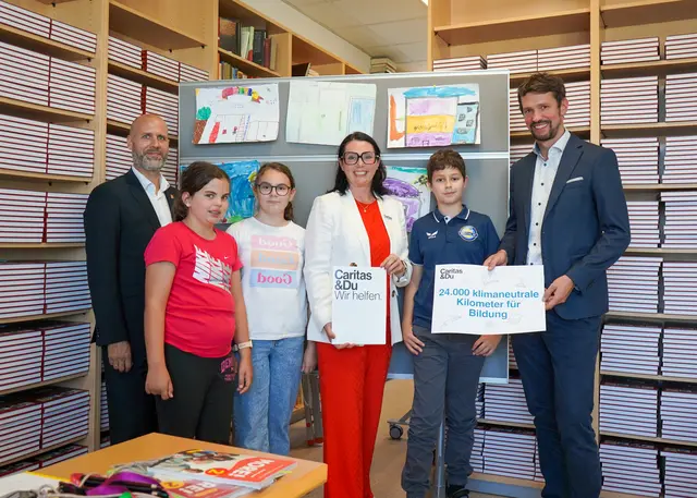  Caritas Direktorin Melanie Balaskovics  (Bildmitte) betont, dass Bildung die beste Armutsprävention sei. | Foto: © Caritas