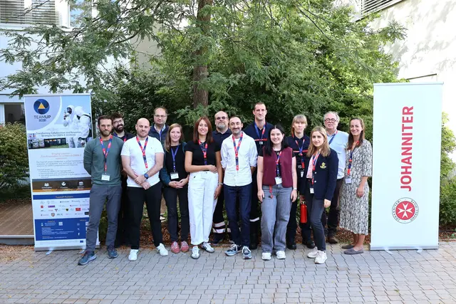 Internationales Konsortiumsteam testet bei den Johannitern in Wien neueste Technologien zur Detektion und Abwehr von ABC-Bedrohungen. | Foto: Johanniter