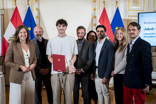 Der diesjährige Bundessieger ist der Salzburger Jakob Neff.  | Foto:  BKA / Schrötter
