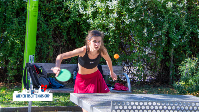 Teilnehmerin des Wiener Tischtennis Cups 2025 - die aktuell beste Dame im Feld, Beispiel für wachsende Beteiligung von Frauen. | Foto: R.Lendl im Auftrag von Tischtennis Hobby Wien