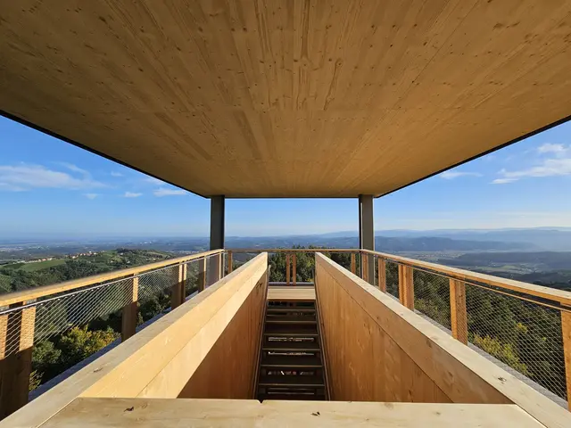 Der neue "Horst am Demmerkogel" bietet einen atemberaubenden Blick über das Sausal und bei klarem Wetter noch viel weiter. | Foto: rhp zt-gmbh