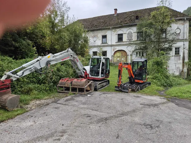 Hier in der Leonfeldner Straße 340 in Linz wurden die Bagger (Originalfoto) gestohlen.  | Foto: Berger