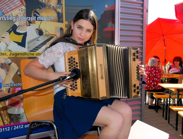 Auch für nötige Stimmungsmusik von musikalischen Talente der Musikschule " Muspop"