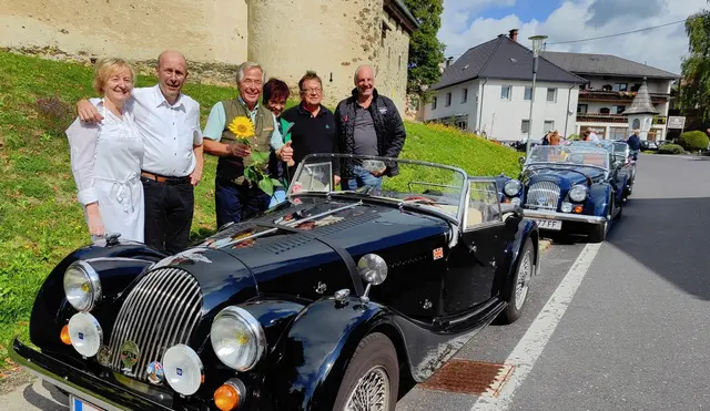 Die Wirte Roswitha und Michael Polessnig vom Messnerwirt, Anton Polessnig, Monika Daberer, Wolfgang Gusmag und Alfred Daberer (von links) | Foto: Privat