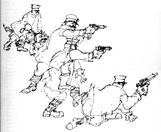 Diese Zeichnung soll die letzte und tödliche Festnahme von Johann Breitwieser darstellen.  | Foto: Bezirksmuseum Meidling