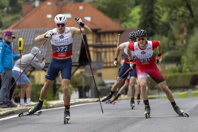 Das Sprintfinale der Herren durch das Ortszentrum von Spital am Semmering.  | Foto: Königshofer