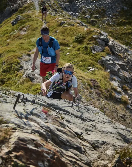 Je steiler, desto besser - nach diesem Motto ist Annemarie Sturm-Begusch in den Bergen unterwegs. | Foto: Privat