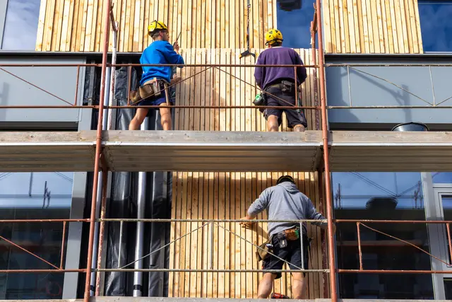 Die Bauarbeiten schreiten zügig voran. | Foto: Landesholding Burgenland