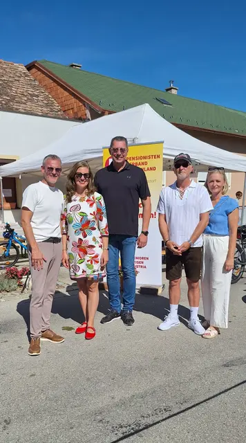 Klimatag in Wulkaprodersdorf: Bürgermeister Friedrich Zarits freute sich über den Besuch von Landeshauptmannstellvertreterin Anja Haider-Wallner.  | Foto: Gemeinde Wulkaprodersdorf