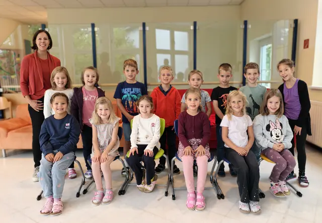 2025 Volksschule Atzenbrugg-Heiligeneich, 1a. mit Klassenlehrerin Kathrin Maurer. | Foto: Christian Nowotny