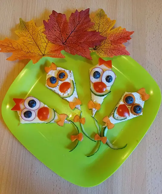 "Herbst-Drachenbrote" gehören ebenso zur gesunden Jause dazu. | Foto: Manuela Trabitsch