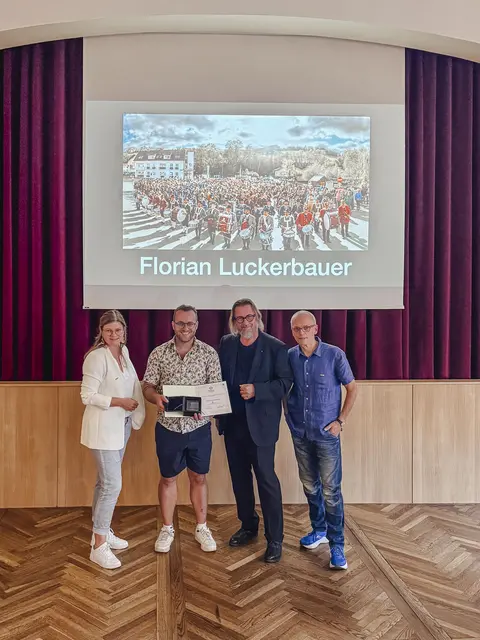 Preisverleihung an Florian Luckerbauer aus Zöbern. | Foto: Flotoanker Photography Luckerbauer
