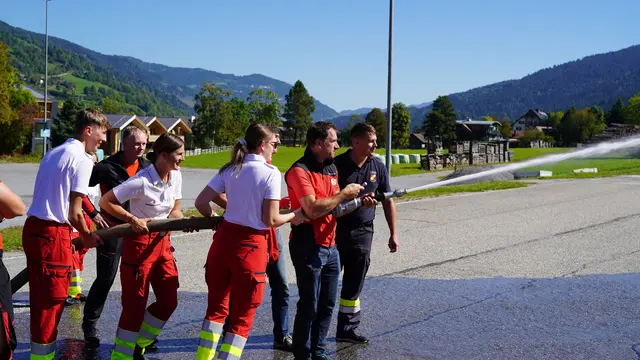In Murau übten die Einsatzorganisationen. | Foto: OeRK