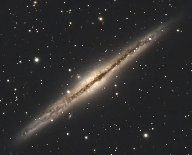 Die Spiralgalaxie NGC 891 im Sternbild Andromeda | Foto: Günter Kleinschuster