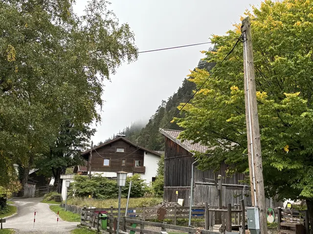 Man findet sie schon noch, Freileitungen in Biberwier. Der Großteil ist aber im Boden verschwunden.