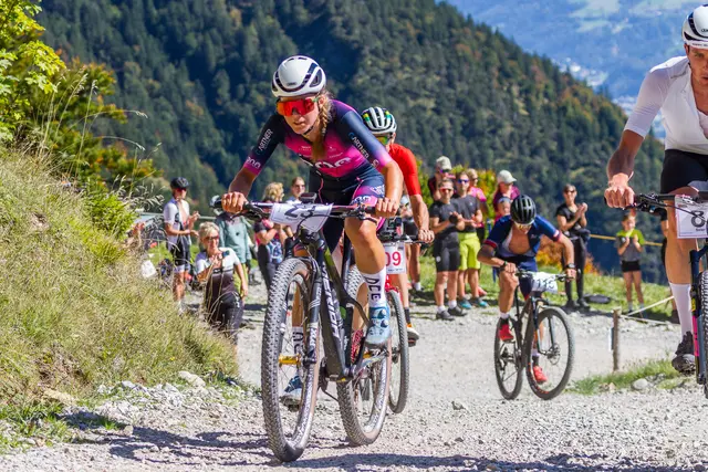 Alina Reichert auf dem Weg zum Österreichischen Meistertitel im MTB-Hillclimb. | Foto: M. Schiffthaler