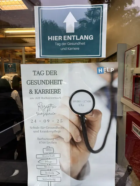 Beim Tag der Gesundheit und Karriere ging es an der Pflegeschule Leoben rund.  | Foto: MeinBezirk/Laura Jung